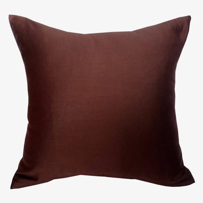 Poszewka Satyna Bawełniana 40x40 Brązowa