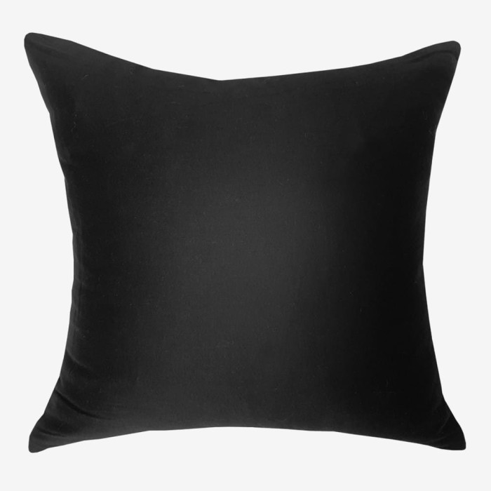 Poszewka Satyna Bawełniana 40x40 Czarna