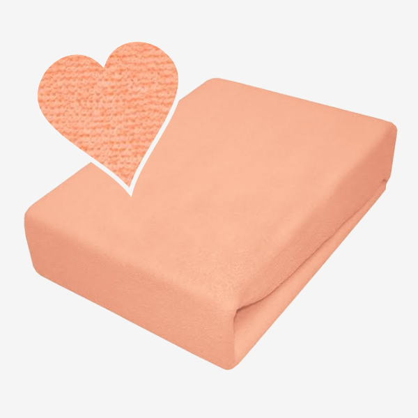 Prześcieradło Frotte z Gumką 90x200 Pomarańczowe