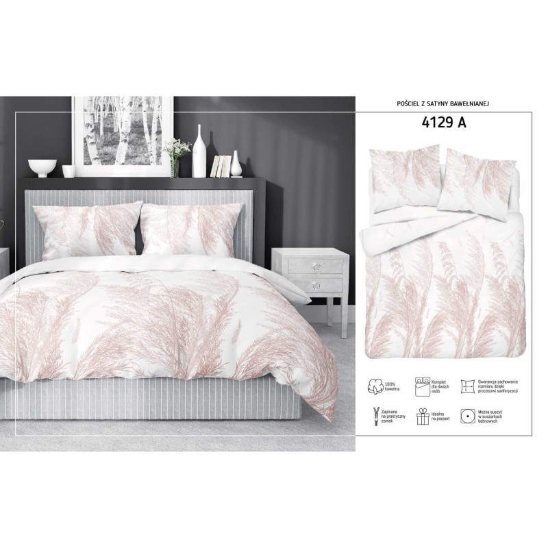 Pościel Satyna Bawełniana 160x200 Home Satin 4129A