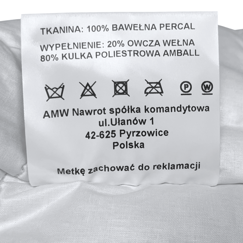 Poduszka Imperial Owcza Wełna 40x40