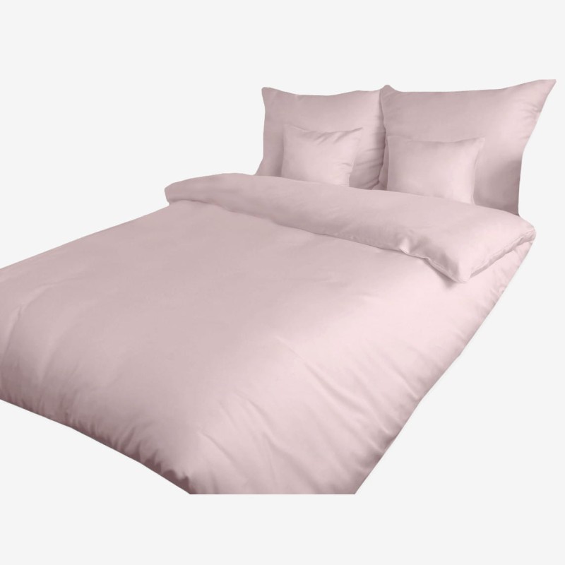 Pościel Satyna Bawełniana 220x200 Jasny Róż