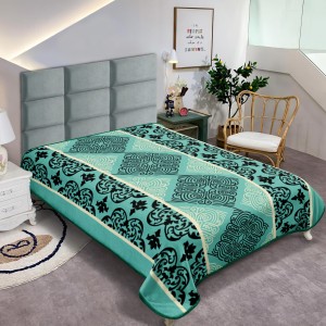 Koc Akrylowy 160x210 Dolce Far Niente Miętowy Ornament G10