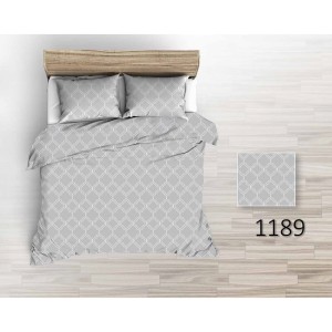 Pościel Bawełniana z Kory 160x200 Szara Maroko 1189