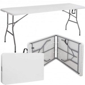 Stół Cateringowy 240cm Bankietowy Składany Biały