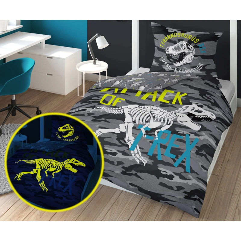 Pościel Fluo Młodzieżowa 140x200 Świecąca 3042A