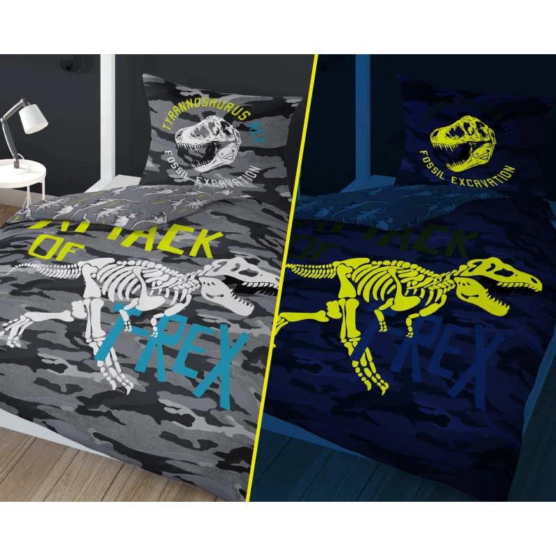 Pościel Fluo Młodzieżowa 140x200 Świecąca 3042A