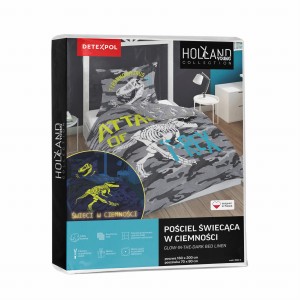 Pościel Fluo Młodzieżowa 140x200 Świecąca 3042A