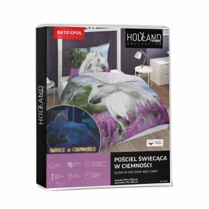 Pościel Fluo Młodzieżowa 160x200 Świecąca 2722C