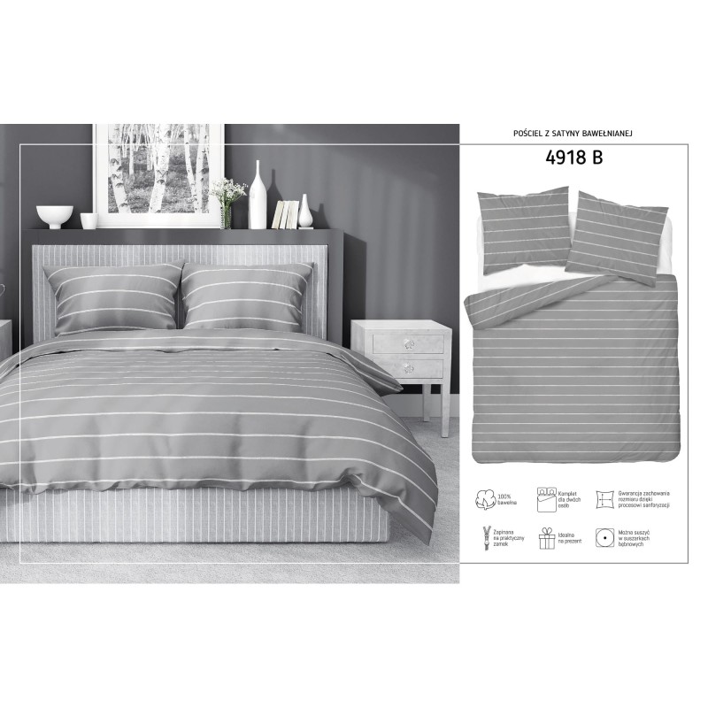 Pościel Satyna Bawełniana 140x200 Home Satin 4918B
