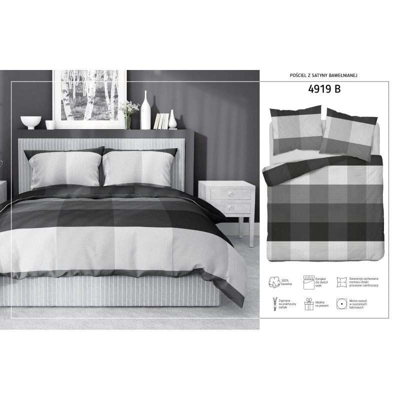 Pościel Satyna Bawełniana 140x200 Home Satin 4919B