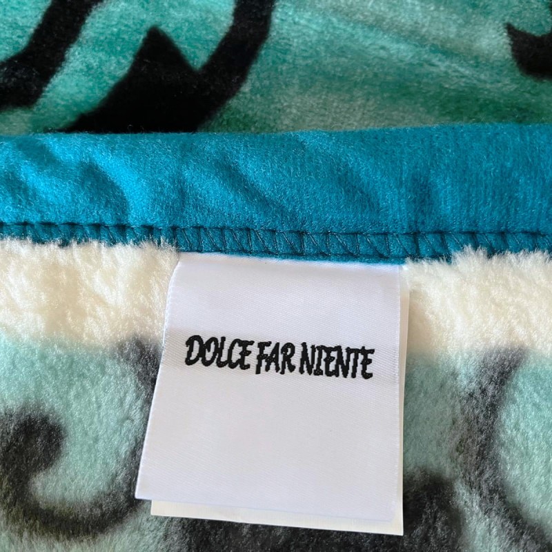 Koc Akrylowy 160x210 Dolce Far Niente Miętowy Ornament G10