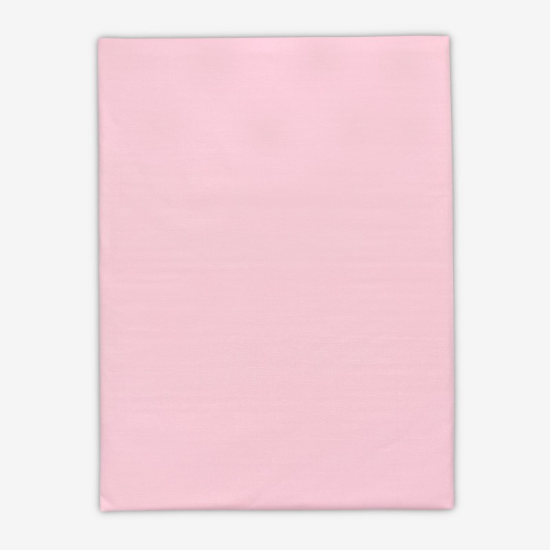 Prześcieradło Bawełniane Bez Gumki 160x220 Jasny Róż