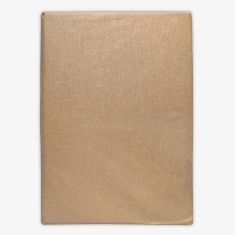 Prześcieradło Bawełniane Bez Gumki 160x220 Ciemny Beż