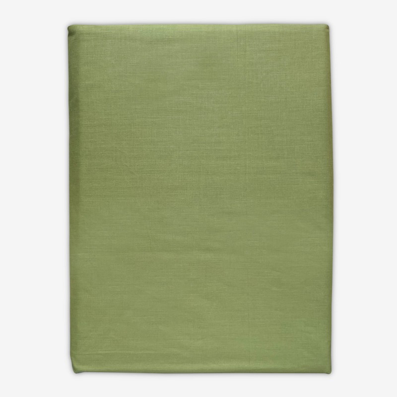 Prześcieradło Bawełniane Bez Gumki 160x220 Oliwkowe
