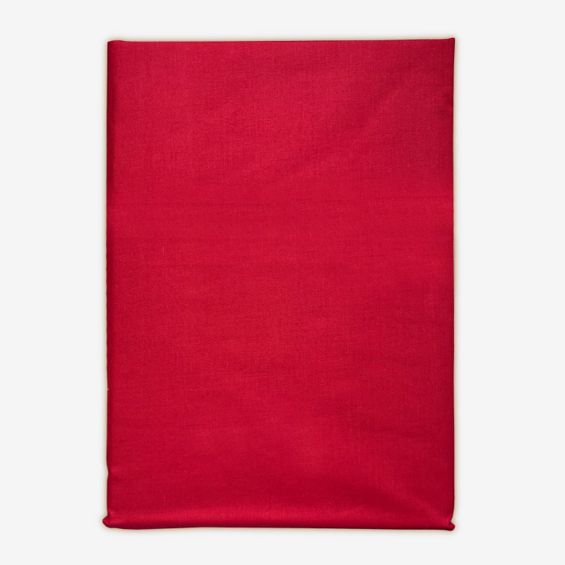 Prześcieradło Bawełniane Bez Gumki 180x220 Czerwone