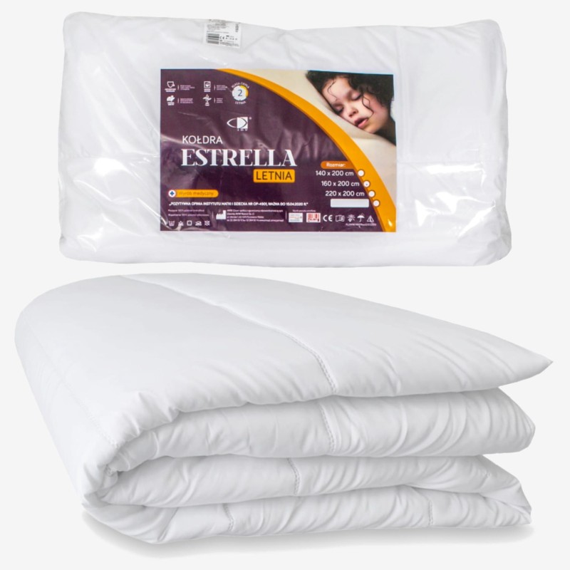 Kołdra Estrella Lato 140x200 Medyczna Antyalergiczna