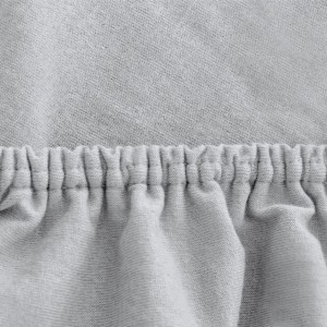 Prześcieradło Jersey z Gumką 90x200 Popiel