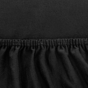 Prześcieradło Jersey z Gumką 90x200 Czarne