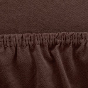 Prześcieradło Jersey z Gumką 90x200 Czekolada