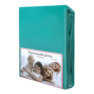 Prześcieradło Jersey z Gumką 90x200 Szmaragd