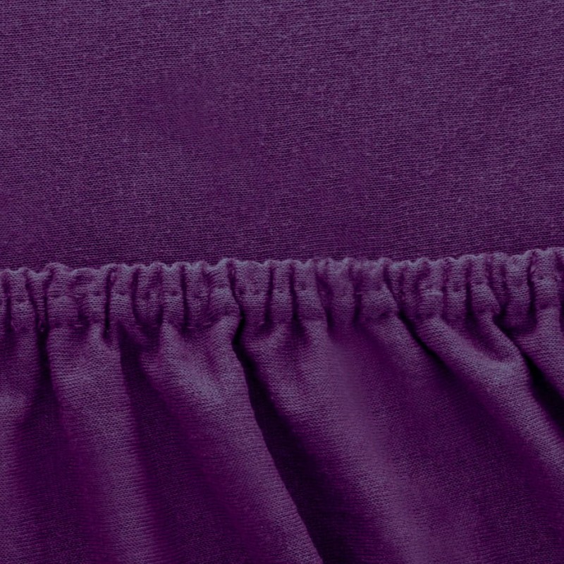 Prześcieradło Jersey z Gumką 90x200 Śliwka