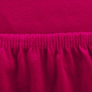 Prześcieradło Jersey z Gumką 90x200 Burgund