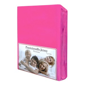 Prześcieradło Jersey z Gumką 220x200 Cukierkowy Róż