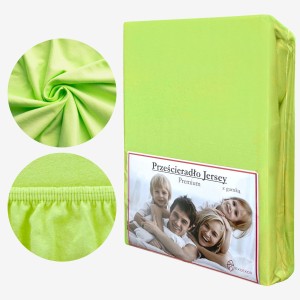Prześcieradło Jersey z Gumką 220x200 Limonka