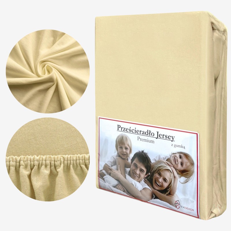 Prześcieradło Jersey z Gumką 220x200 Banan