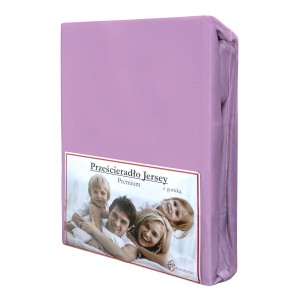 Prześcieradło Jersey z Gumką 220x200 Lila