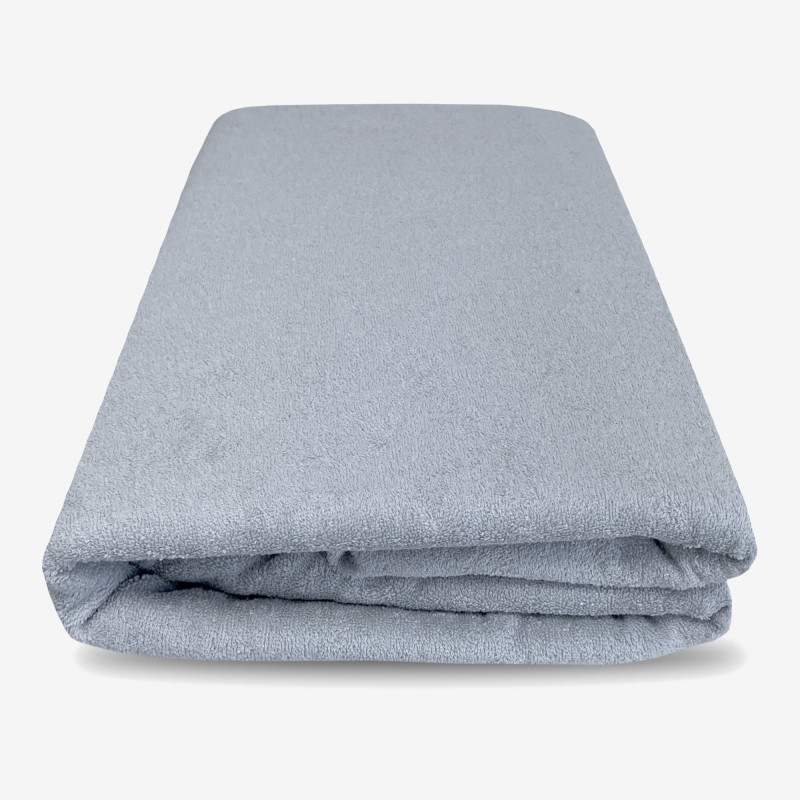 Prześcieradło Frotte Tradycyjne Bez Gumki 160x200 Popiel