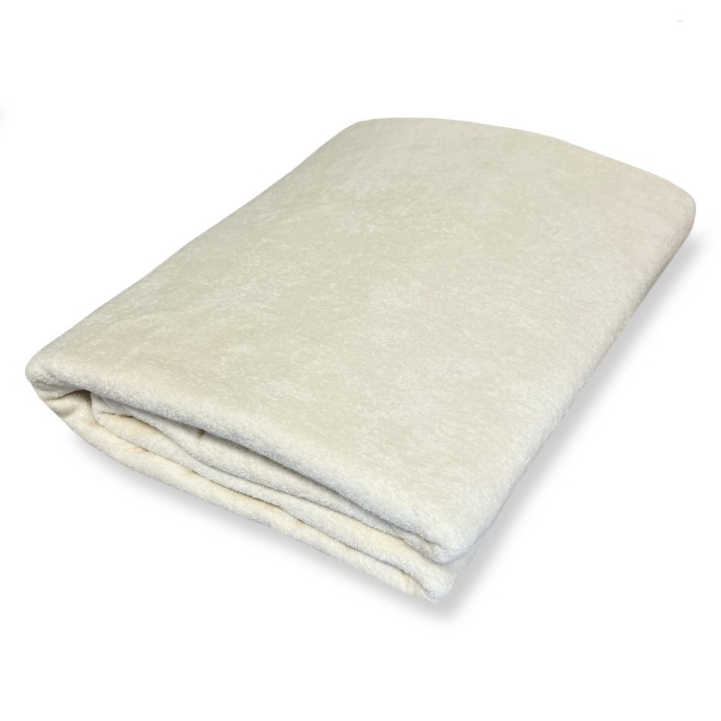 Prześcieradło Frotte Tradycyjne Bez Gumki 160x200 Krem