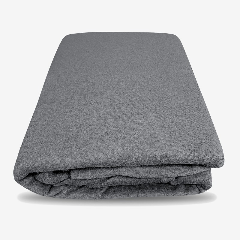 Prześcieradło Frotte Tradycyjne Bez Gumki 160x200 Antracyt