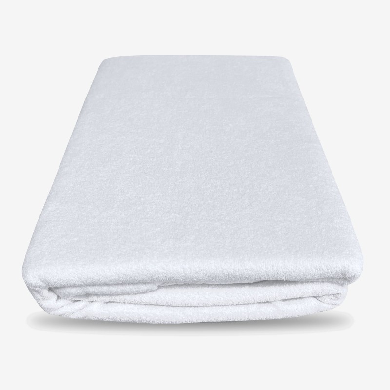 Prześcieradło Frotte Tradycyjne Bez Gumki 180x200 Białe