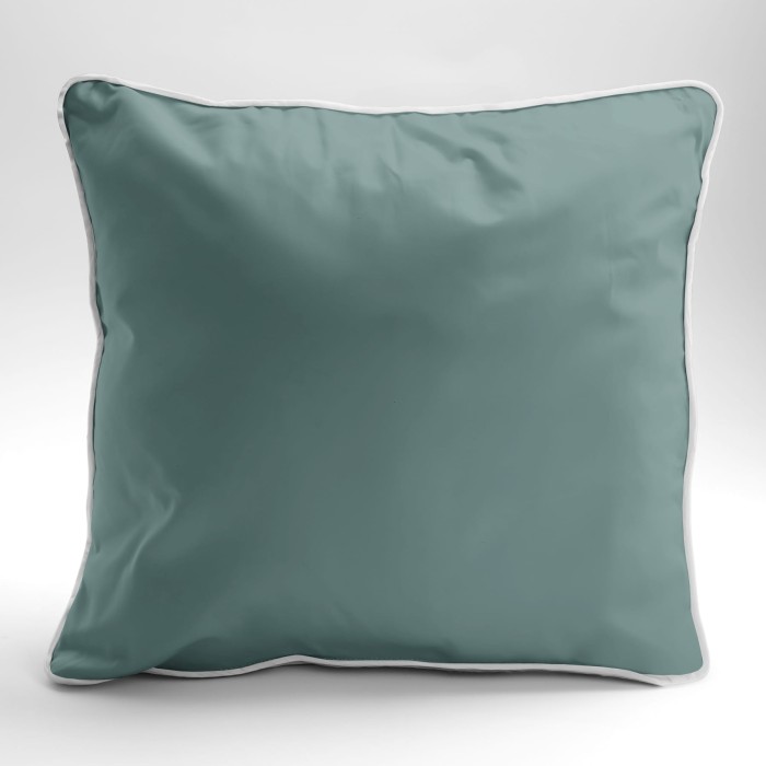 Poszewka Makosatyna 40x40 z Lamówką Miętowa