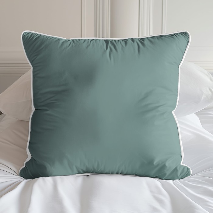 Poszewka Makosatyna 40x40 z Lamówką Miętowa