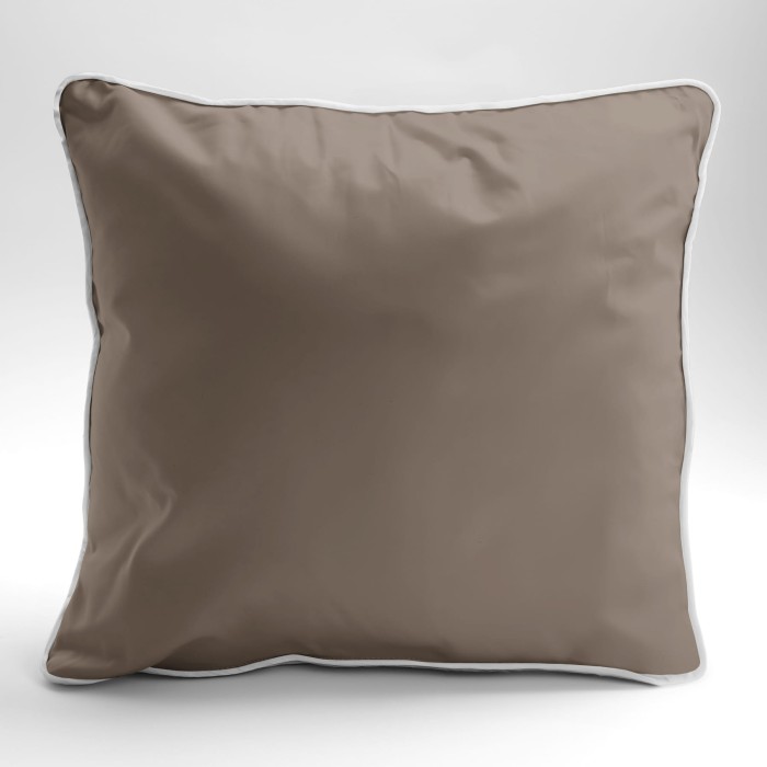 Poszewka Makosatyna 40x40 z Lamówką Beżowa