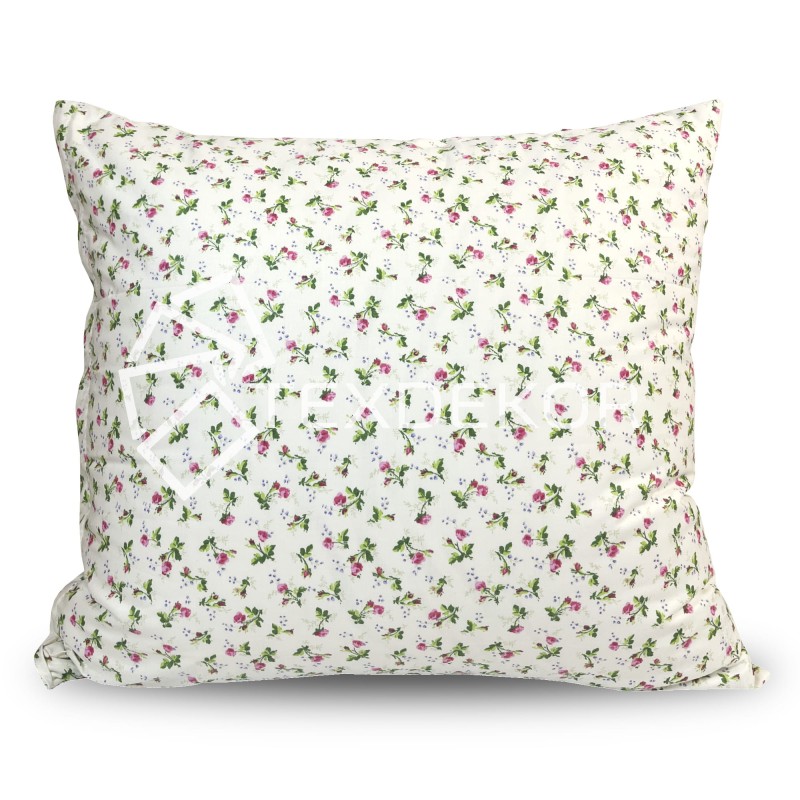 Pościel Bawełniana 140x200 Ecru w Różyczki T1583