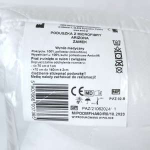 Poduszka Arizona 50x60 Medyczna z Zamkiem