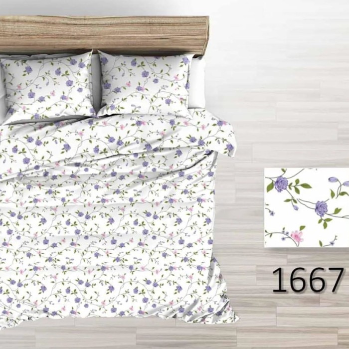 Pościel Bawełniana z Kory 180x200 Gałązki 1667