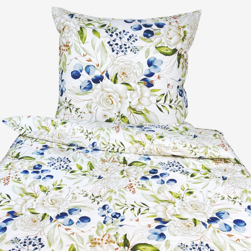 Pościel Bawełniana 140x200 Kwiaty T1224