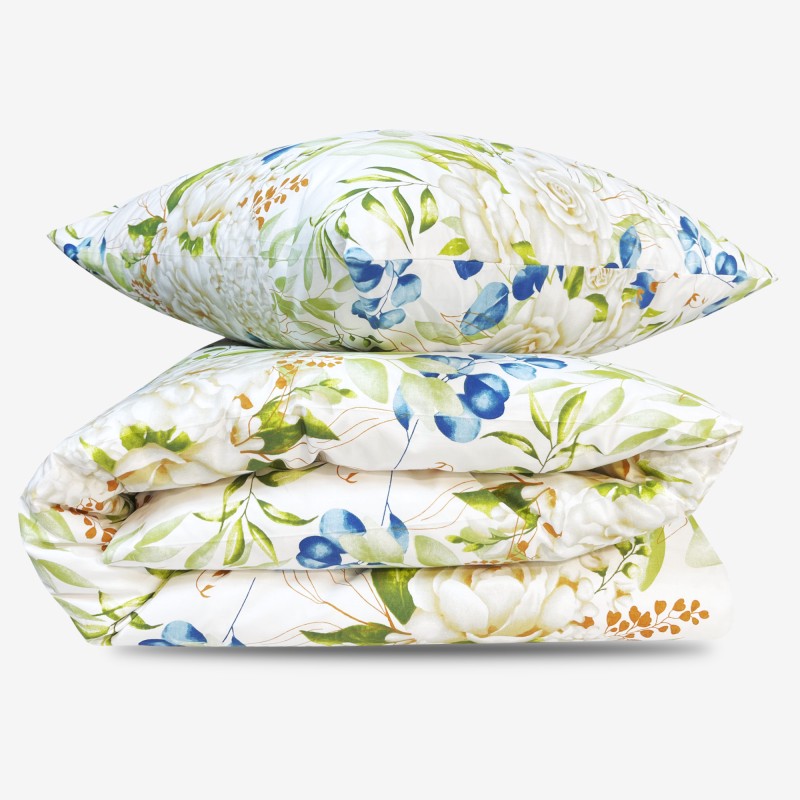 Pościel Bawełniana 140x200 Kwiaty T1224