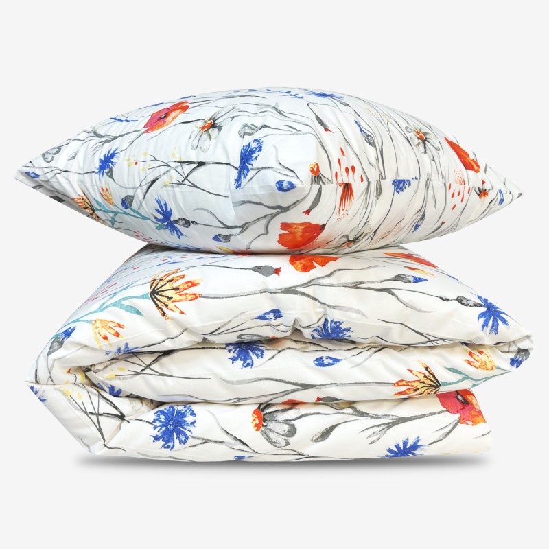 Pościel Bawełniana 140x200 Maki T1427