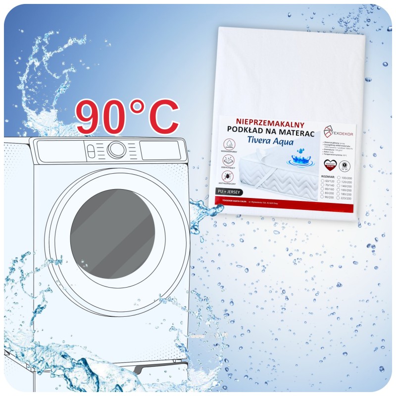 Podkład na Materac Tivera Aqua 180x200 Nieprzemakalny