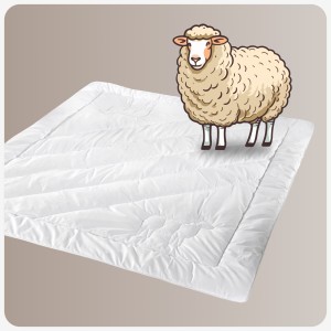 Kołdra Imperial Owcza Wełna Duo 140x200 Luksusowa Zimowa