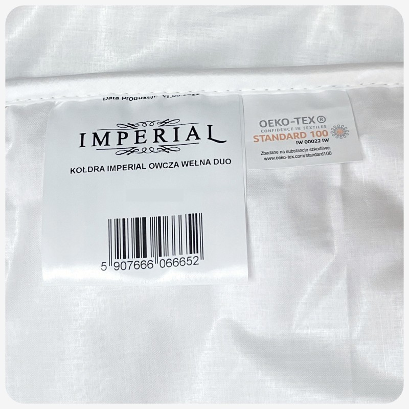 Kołdra Imperial Owcza Wełna Duo 140x200 Luksusowa Zimowa