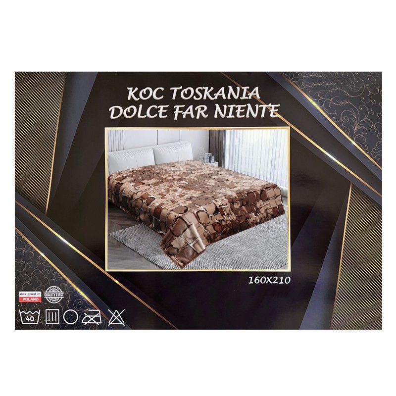 Koc Akrylowy Toskania 160x210 w Walizce T012