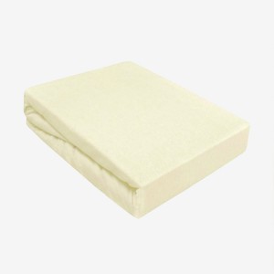 Prześcieradło Jersey Comfort z Gumką 100x200 Kremowe