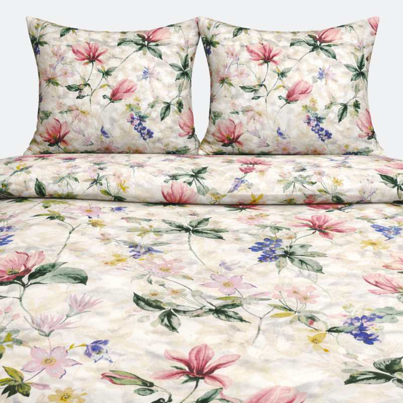 Pościel Bawełniana 180x200 Kwiatowa Łąka T3113